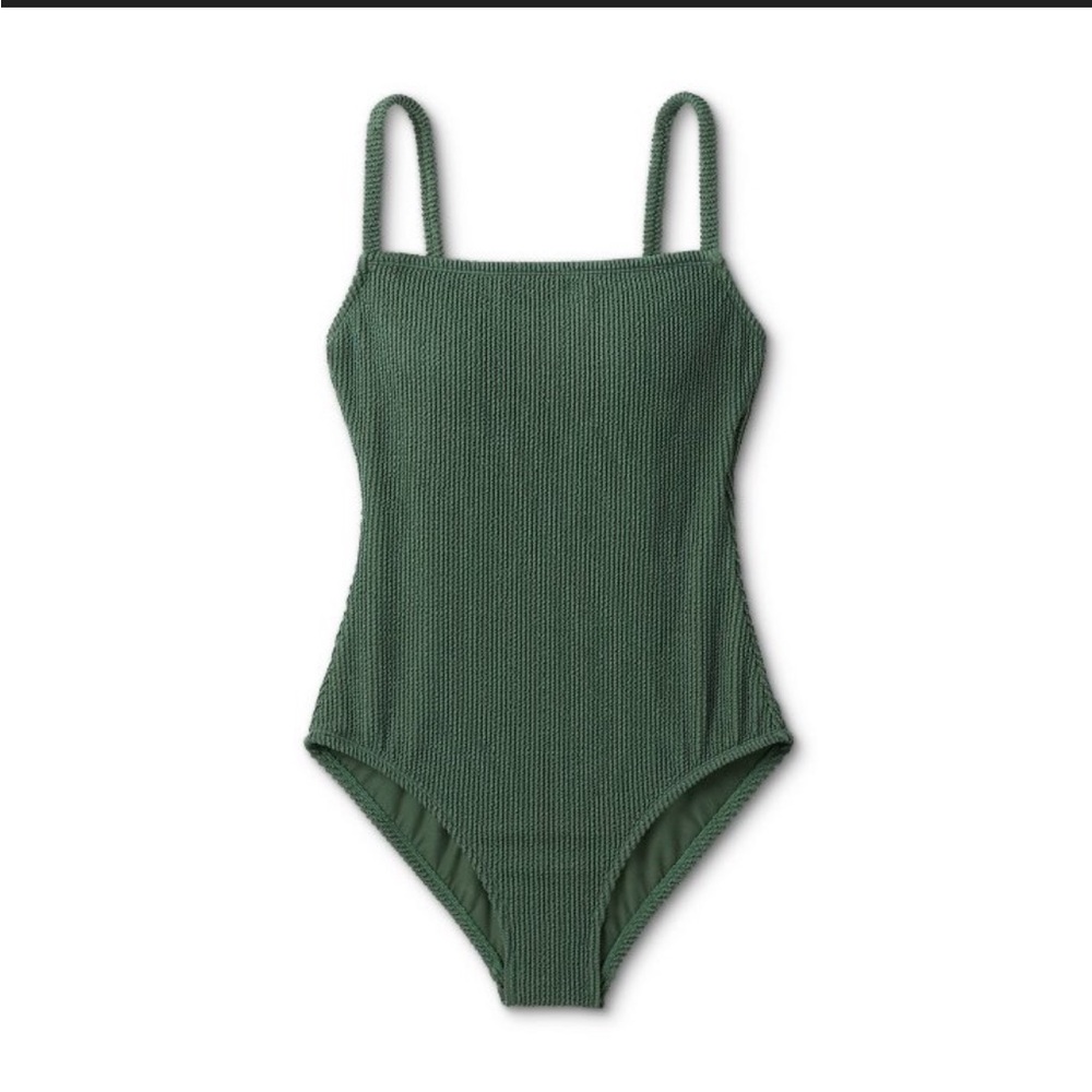 Kona Sol Textured One Piece Swimsuit